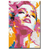 Painting by Numbers Art Lifestyle Pink Woman Face with Colorful Dots